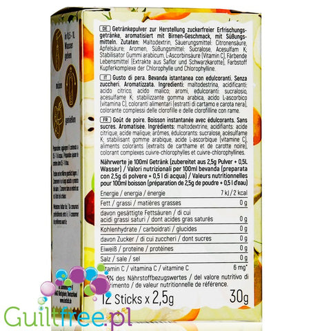 INSTICK Pear Sticks sugar free instant drink