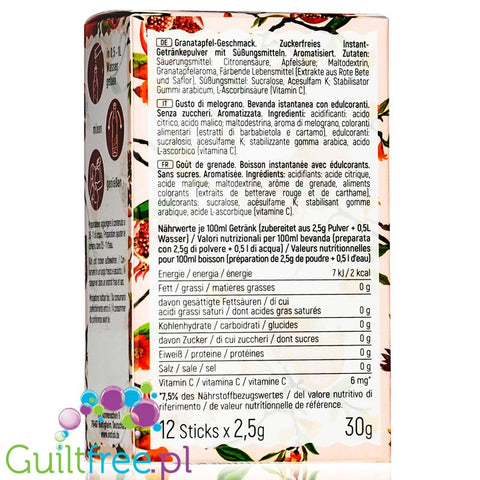 INSTICK Pomegranate Sticks sugar free instant drink
