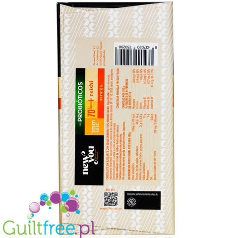 NewYou Immune Chocolate 70% Cacao + Reishi, Orange 80g