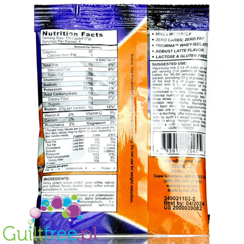 Syntrax Nectar Caramel Macchiato Flavored Whey Protein Isolate 27g
