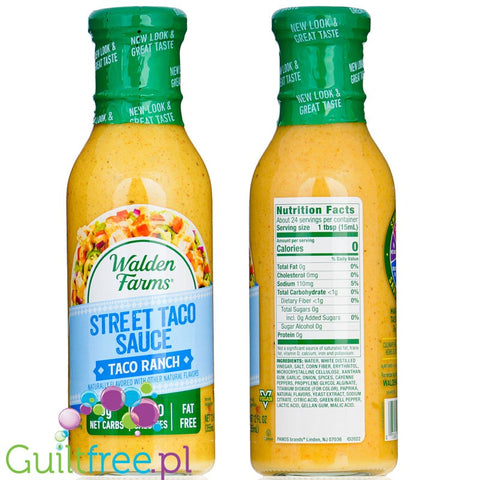 Walden Farms Street Taco Sauce, 12 oz - Taco Ranch