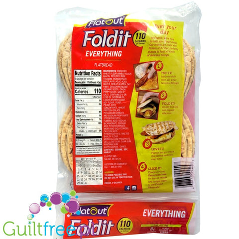 Flatout Bread Flatout Foldit Flatbreads, Everything Spice 6 flatbreads