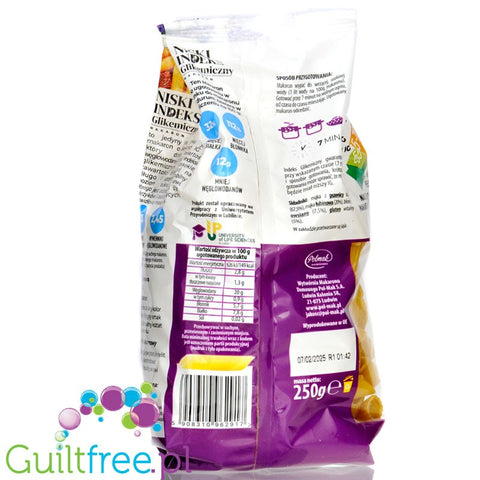 Polmak Penne 250g, pasta with a low glycemic index