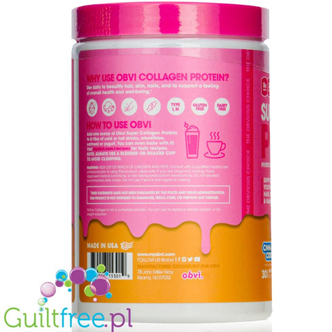 Obvi Super Collagen - Cinnamon Cereal