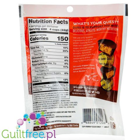 Quest Nutrition Mini Peanut Butter Cups, 4.5oz