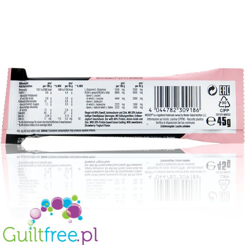 Weider 60% Protein Bar Strawberry & Yoghurt 45g