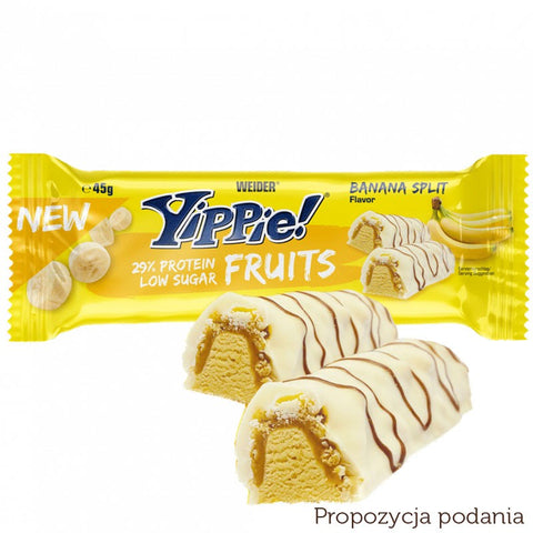 Weider Yippie! Bar Fruits, Banana Split 45g