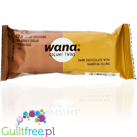 Wana Creamy Twins  Dark Chocolate & Gianduja Filling 45g