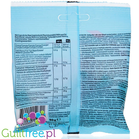 Pandy Candy Fizzy Bottles - sugar free high fiber & low calorie soft jellies