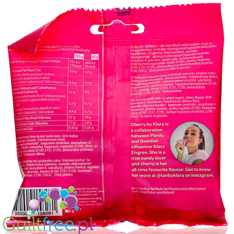 Pandy Candy Cherry - sugar free high fiber & low calorie soft jellies