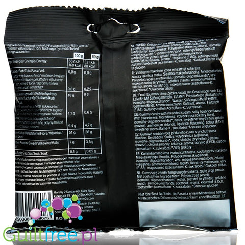 Pandy Candy Salty Liquorice - sugar free high fiber & low calorie soft jellies
