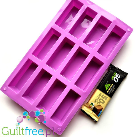 Silicone mold for homemade protein bars (for 12 bars)