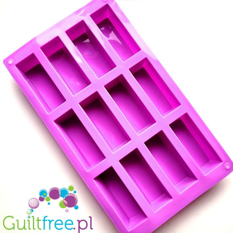 Silicone mold for homemade protein bars (for 12 bars)