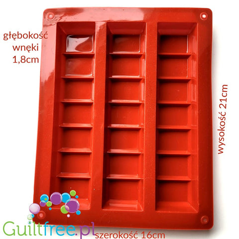 Silicone mold for homemade protein bars (for 12 bars)