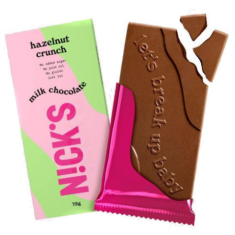 N!CK'S Nicks Milk Chocolate Hazelnut Crunch 75g