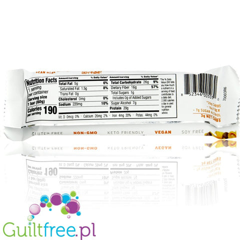 No Cow Bar Peanut Butter Chocolate Chip