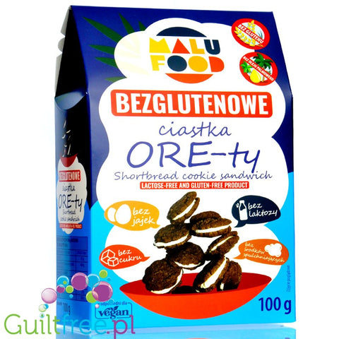Ore biscuits - Ore biscuits without added sugar, contain sweeteners  Net Weight: 120g  Ingredients: 65% short cake