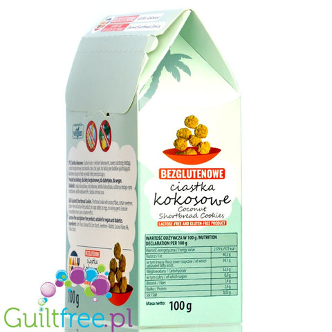 Malu Food gluten free, sugar free coconut shortbread cookies