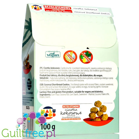 Malu Food gluten free, sugar free coconut shortbread cookies
