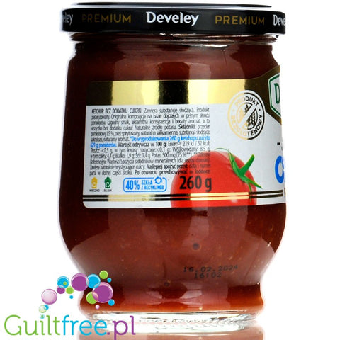 Develey Ketchup Premium sugar free spicy ketchup with xylitol