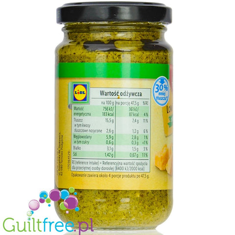 Kania reduced fat basil pesto