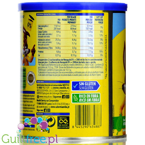 Nestlé Nesquik 0% no added sugar cocoa drink instant with stevia 0,32kg