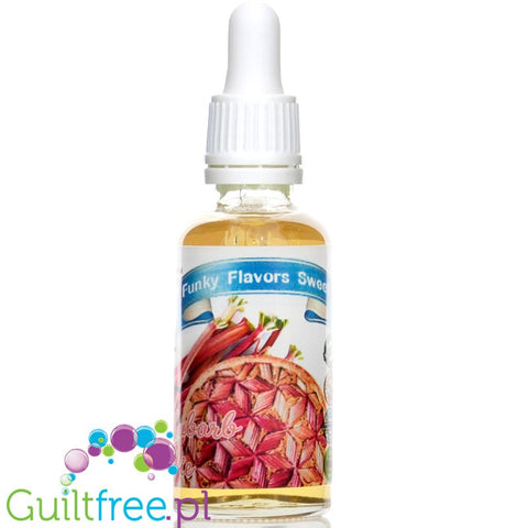 Funky Flavors Sweet Rhubarb Pie - sweetened, liquid, sugar & fat free food flavoring
