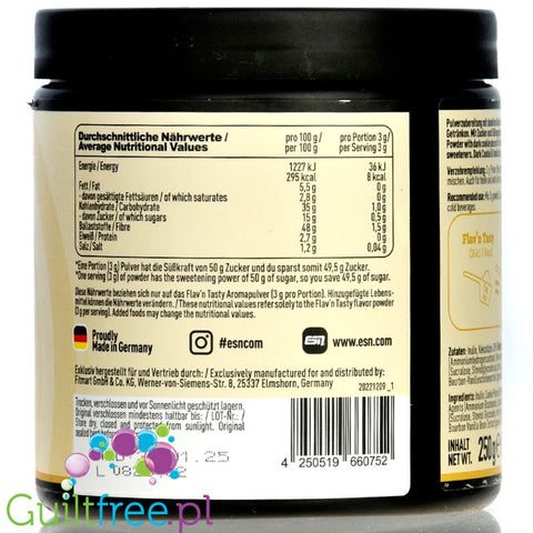 ESN Flav'N'Tasty Black & White Vanilla 250g powdered food flavor
