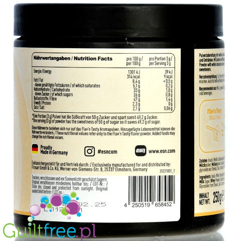 ESN Flav'N'Tasty White Chocolate 250g powdered food flavor