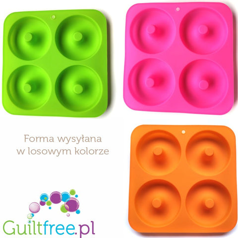 Silicone mold for dougnuts & baegels, 10cm - biggest size !