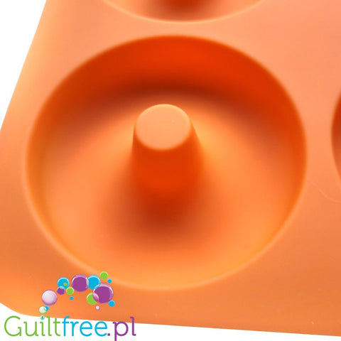 Silicone mold for dougnuts & baegels, 10cm - biggest size !