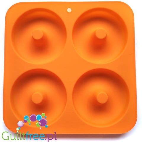 Silicone mold for dougnuts & baegels, 10cm - biggest size !