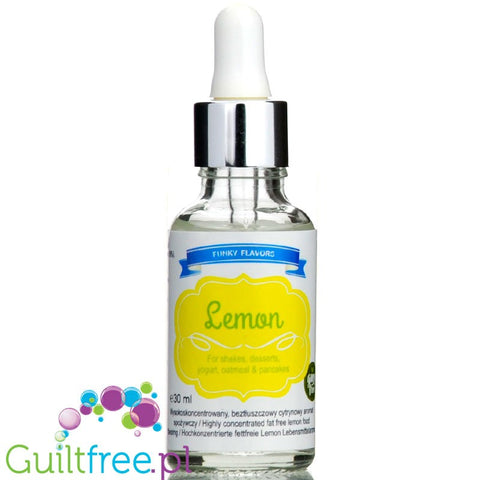 Funky Flavors Basic Lemon 30g - Cytryna - kropelki aromatyzujące bez cukru, tłuszczu i słodzików