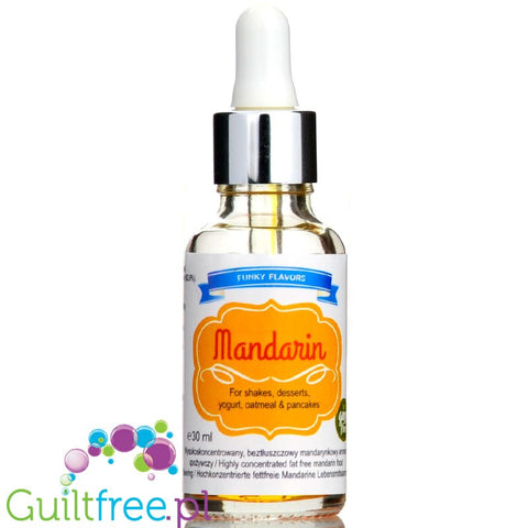 Funky Flavors Basic Mandarin 30g - aromat mandarynkowy bez cukru i bez tłuszczu