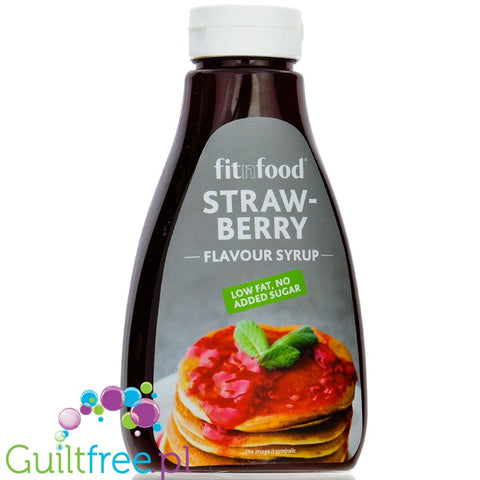 FitnFood Strawberry - sos o smaku truskawkowym bez cukru i bez tłuszczu, 5kcal