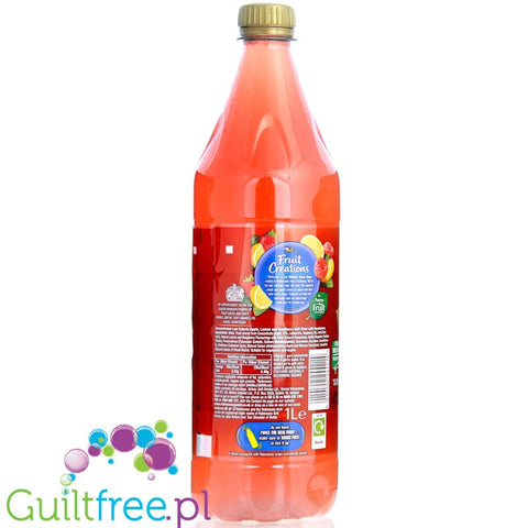 Robinsons Fruit Creations Zingy Lemon & Raspberry Squash - podwójnie skoncentrowany syrop do rozcieńczania bez cukru i kalorii