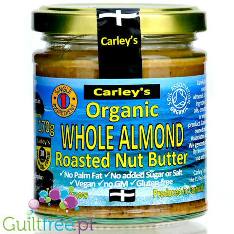 Carley's organic roasted almond butter without salt and sugar 170g