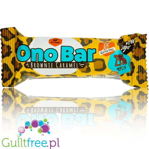 Go Fitness Ono Bar Brownie Caramel gluten free & sugar free protein waffer