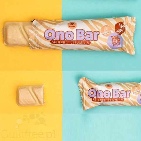 Go Fitness Ono Bar Blondie Caramel  gluten free & sugar free protein waffer