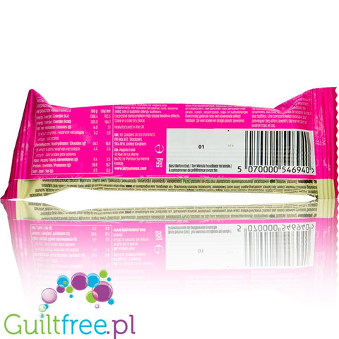 Yummo's Vegan Protein Bar White Choc Raspberry  55g