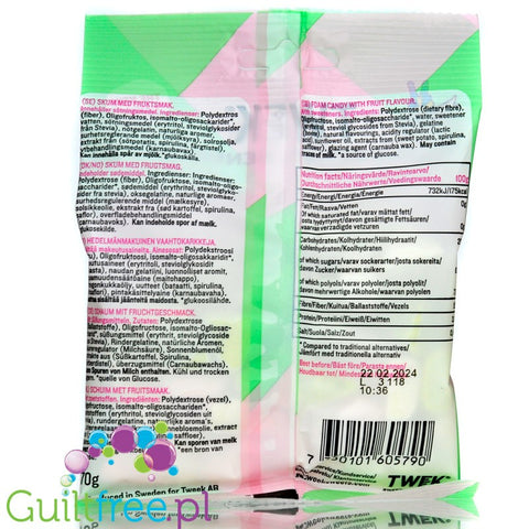 TWEEK Sweets With Benefits Foam Fever 70g  with no added sugar & 64% fiber content