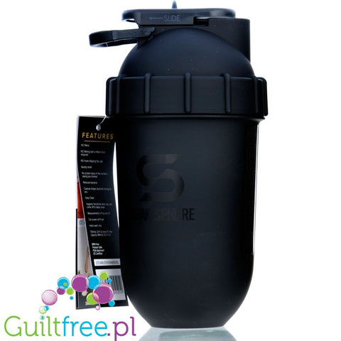 Shakesphere Tumbler View 700ml Matte Black - szejker sferyczny z kulistym dnem bez osadów
