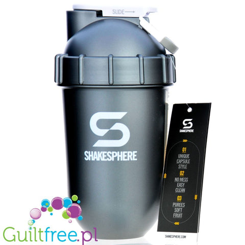Shakesphere Tumbler View 700ml Gun Metal - szejker sferyczny z kulistym dnem bez osadów