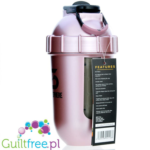 Shakesphere Tumbler View 700ml Rose Gold - szejker sferyczny z kulistym dnem bez osadów