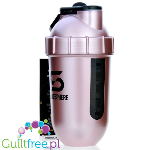 Shakesphere Tumbler View 700ml Rose Gold - szejker sferyczny z kulistym dnem bez osadów