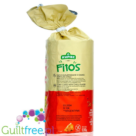 Kupiec Fitos Chilli crispy cron cakes 29kcal per piece