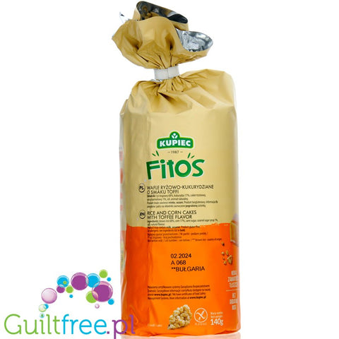 Kupiec Fitos Toffi - bezglutenowe wafle kukurydziane 36kcal w sztuce
