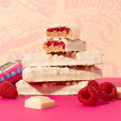 Yummo's Vegan Protein Bar White Choc Raspberry  55g