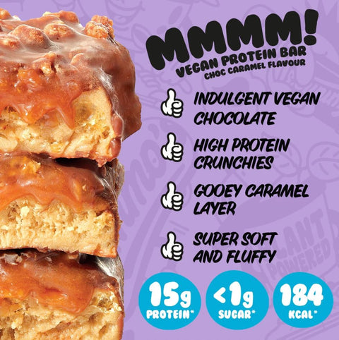 Yummo's Vegan Protein Bar Choc Caramel 55g