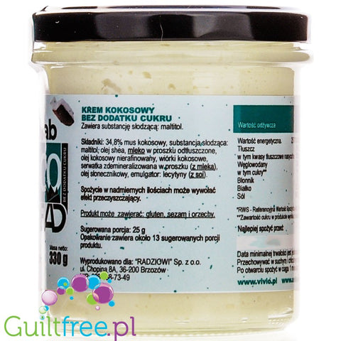 FoodLab by Anka Dziedzic Coco Spread 330g - no added sugar Milk & Coconut spread